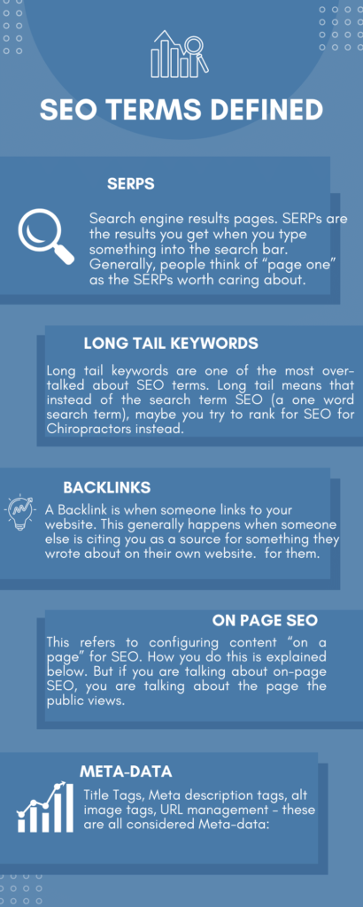 Infographic of SEO Term Definitions